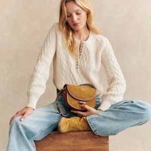 Cream Cable Knit Sweater